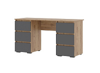 Письменный стол Хелен ПС 02 (Крафт золотой/Графит серый)