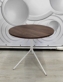 Стол журнальный Рейн большой (Опора Белый муар/Дуб Апрельский темный U31185)