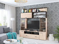 Гостиная Оскар 18 центральная секция ОГЦС-2 (Дуб сонома/Венге)