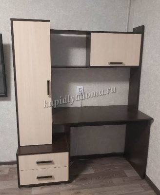 Стол компьютерный Квартет-9 (Венге/Дуб молочный)