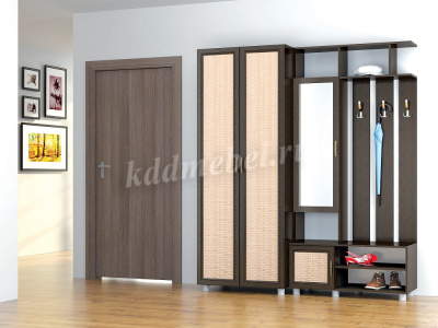 Шкаф платяной Эльза (Венге/Дуб молочный)