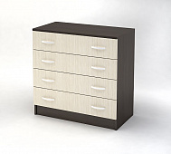 Комод Басса КМ-554-М 4 ящика (Венге/Дуб белфорт)