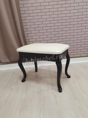 Банкетка Классик (Черный/Кожзам Белый Пунто)