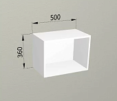 Шкаф навесной горизонтальный 500 корпус