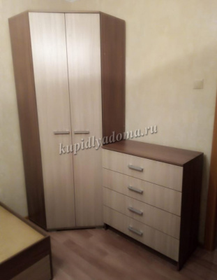 Шкаф угловой Италия (Ясень шимо темный/Ясень шимо светлый)