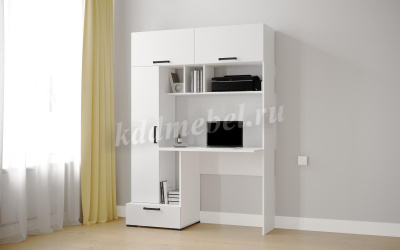 Стол компьютерный Квартет-11 (Белый)