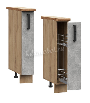 Шкаф нижний ШНБ 150 Кухня Пасадена (Дуб вотан) БЕЗ СТОЛЕШНИЦЫ