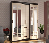 Шкаф-купе Комфорт №6 М (Венге/Дуб молочный)