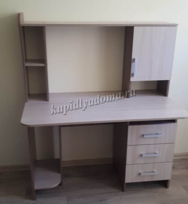 Стол компьютерный №5 (Ясень шимо темный/Ясень шимо светлый)