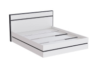 кровать 1,6_белый_бетон темный кровать 1,6_белый_бетон темный