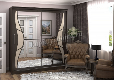 Шкаф-купе Дарина 1500 (Венге)
