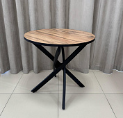 Стол обеденный пластик Арчи-3 0.9 (Дуб вотан 2052/Опоры черные)