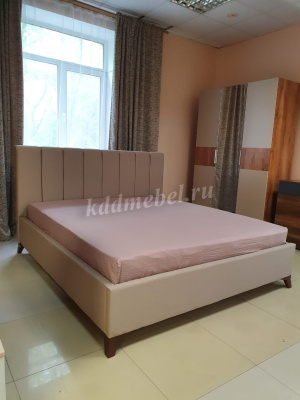 Кровать Оливия 1.8 с подъемным механизмом (Рогожка/Бежевый)