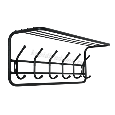 Вешалка с полкой ЗМИ 80 см (Черный)