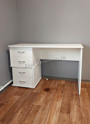 Стол письменный Сити-2 (Белый древесные поры)