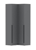 Шкаф угловой Мадрид прямой угол (Графит серый)