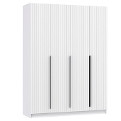 Шкаф для одежды 4-х дв. Брандо 67.16 (h 2150) (Белый/Белый МДФ)