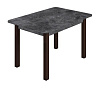 Стол обеденный Линаура ЛДСП (Цемент темный/Опора черная)