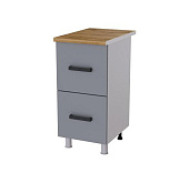 Шкаф нижний 4РГ кухня Кантри без столешницы (Белый/Карбон фарфор)