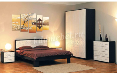 Кровать Розалия 06.15-03 1.6 с ортопедическим основанием (Венге/Золотой ясень)