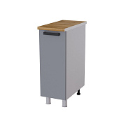 Шкаф нижний глубокий Г3Р кухня Кампео без столешницы (Белый/Сантьяго софт)