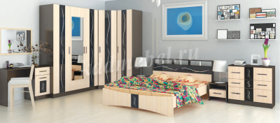 Шкаф угловой Эрика (Венге/Дуб молочный)