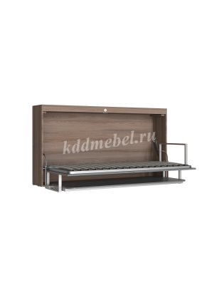 Раскладушка-кабинет 900 кровать односпальная (Ясень анкор темный/Темно-серый)