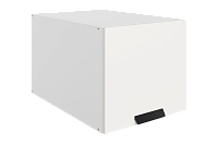 Шкаф навесной антресоль Джаз 36.34  L400 H360 (1 дв. гл. гориз.) (Белый)