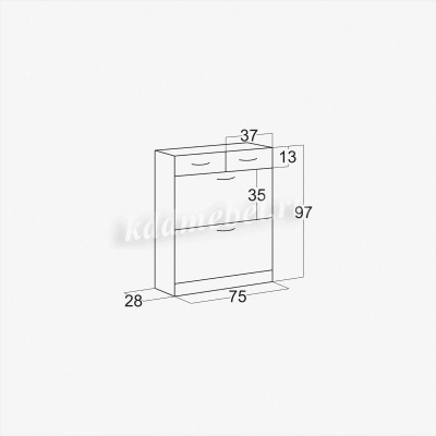 Тумба для обуви Калошница-4 (Ясень светлый)