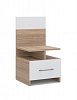 Тумба прикроватная Алёна 2 шт. (Дуб сонома/Белый)