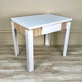 Стол обеденный  Палермо-2 Ст-090 (Дуб сонома/Белый бриллиант)