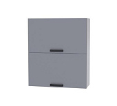 Шкаф верхний высокий В8ВГ кухня Марбл (Белый/Слоновая кость)