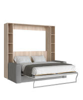 Раскладушка-плюс откр_Сонома+Белый с диваном+белье_серый0001