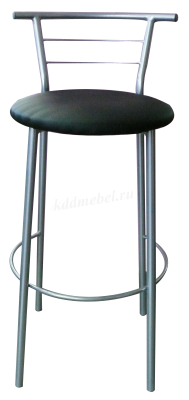 Барный стул См-48 к/з (Красный/Алюминий хром)