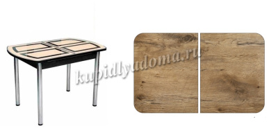 Стол обеденный Асти (Опора Прямая хром/Столешница Фотопечать S-269) 