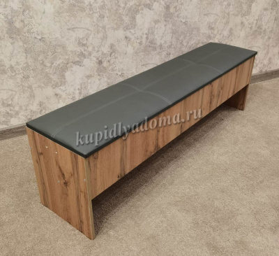 Скамья Бруно с ящиком (Дуб Вотан)