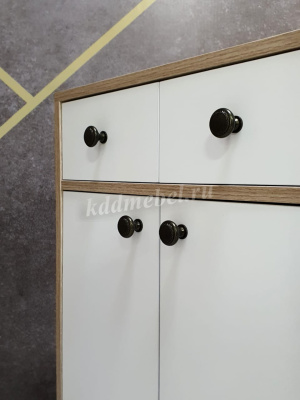 Обувница Комфорт-1 (Дуб сонома/Белый)