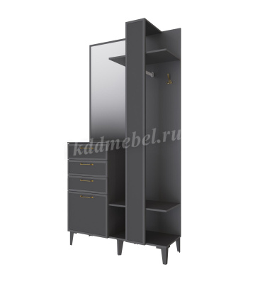 Прихожая Толедо Центральная секция ТЦС-30 (Графит серый)