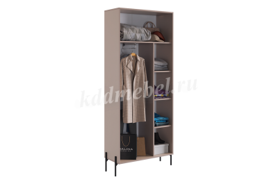 Шкаф двухдверный Доминика (Кашемир/Дуб крафт золотой)