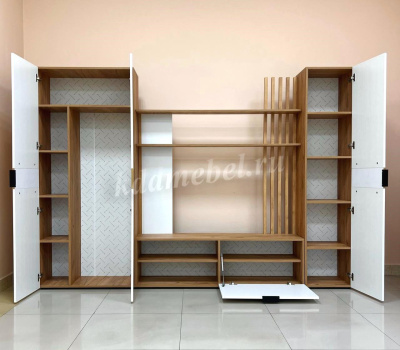 Гостиная Бери К-2 (Дуб крафт золотой/Белое дерево)