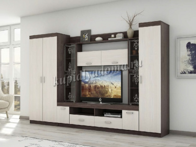 Гостиная Премьера-15 (Анкор темный/Анкор белый)