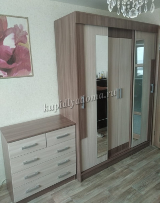 Комод К800 3/2 (Ясень шимо темный/Ясень шимо светлый)