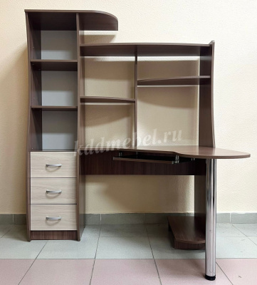 Стол компьютерный угловой Интел-9 (Ясень шимо темный/Ясень шимо светлый)