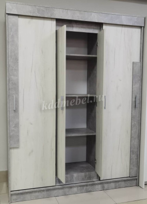 Шкаф-купе Гамма (Ателье светлый/Крафт белый)