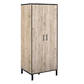 Шкаф 2-х дверный для одежды Гермес Лофт Шк67 (Дуб крафт серый)