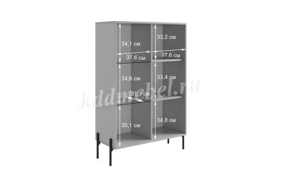 Комод со стеклом Доминика (Кашемир/Дуб крафт золотой)