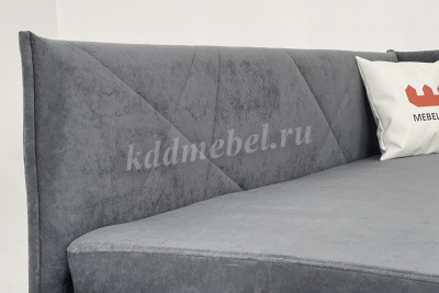 Тахта Квест 0.9 с подъемным механизмом (Галька велюр)