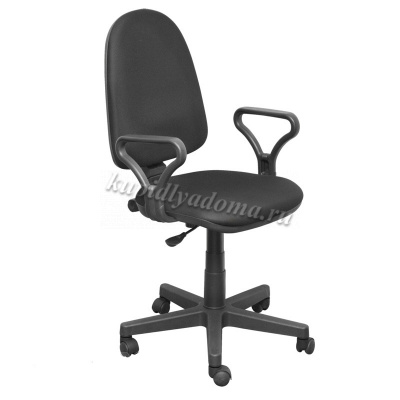 Кресло офисное Престиж Гольф ТК-1 ткань (Черный)