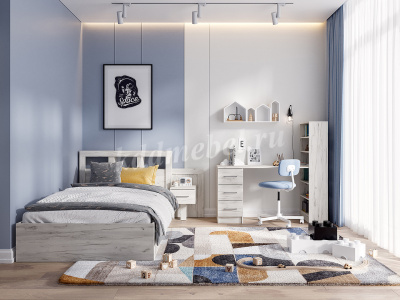 Пенал Гранд (Дуб крафт белый)