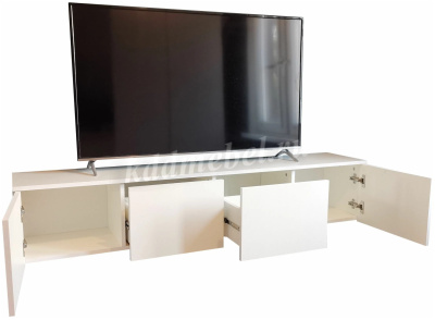 Тумба под ТВ Сити-11 подвесная 1.6 (Дуб сонома/Белый)